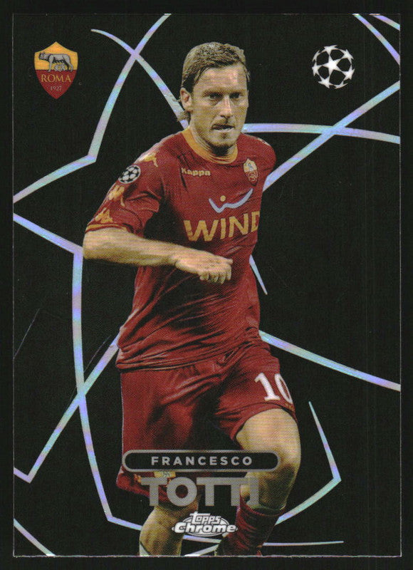 2023-24 Topps Chrome UEFA Club Competitions Shadow Etch Francesco Totti